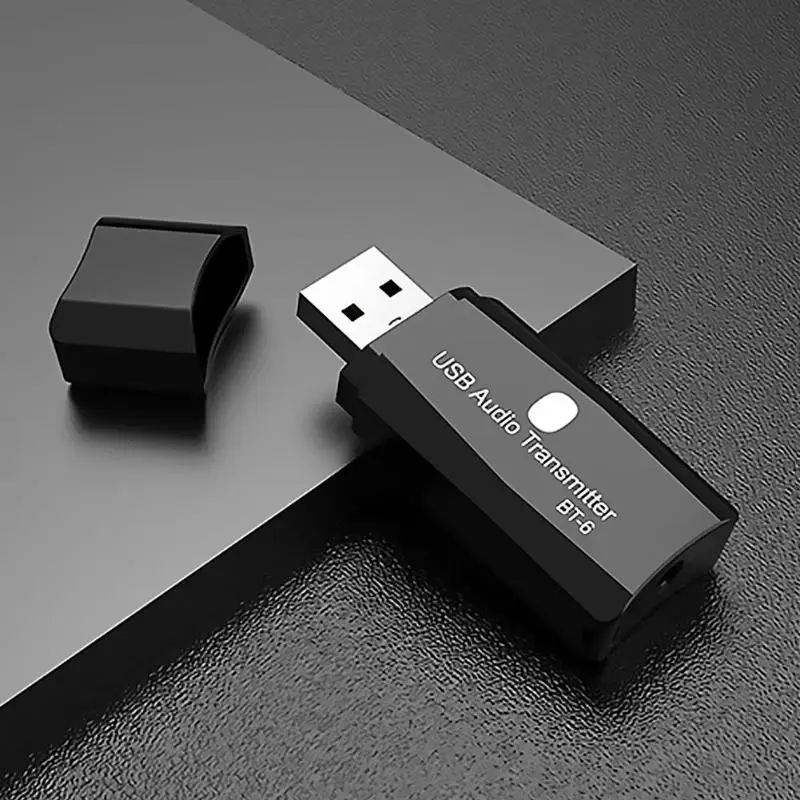 Портативный BT-TX6 2 в 1 аудио адаптер приемник передатчик Bluetooth AUX RCA USB беспроводной для ПК проектор усилитель мощности