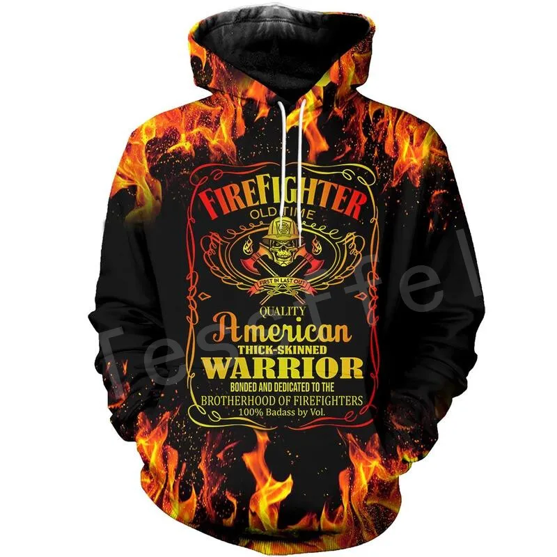 hoodies Tessffel пожарных костюм пожарного Для мужчин супергероя; Спортивный костюм в стиле Harajuku; бегом, для 3dprint застежки-молнии/толстовки/Толстовка/куртка/Для мужчин/Для женщин 18 - Цвет: hoodies