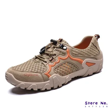 

New Simple Summer Hiking Shoes Men Quick Dry Waterproof Shoes Mesh Beach Outdoor Hiking Sandals Man Trekking Shoes Men sneakers