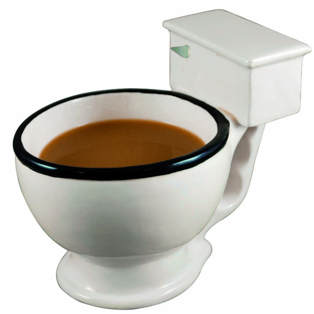 Дизайн унитаза чай новинка чашка керамическая с ручкой молочный завтрак Подарочная кружка домашний офис смешное мороженое Кофе