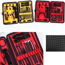 Профессиональный маникюрный набор 20шт, набор для дизайна ногтей, инструменты для маникюра, уход педикюр с толкателем, вросшего ногтя, пинцет