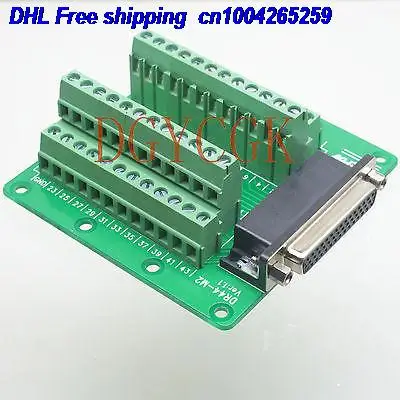 

DHL 10pcs DB44 D-SUB female jack 44-pin port 3 row Terminal breakout PCB Board connector 22db