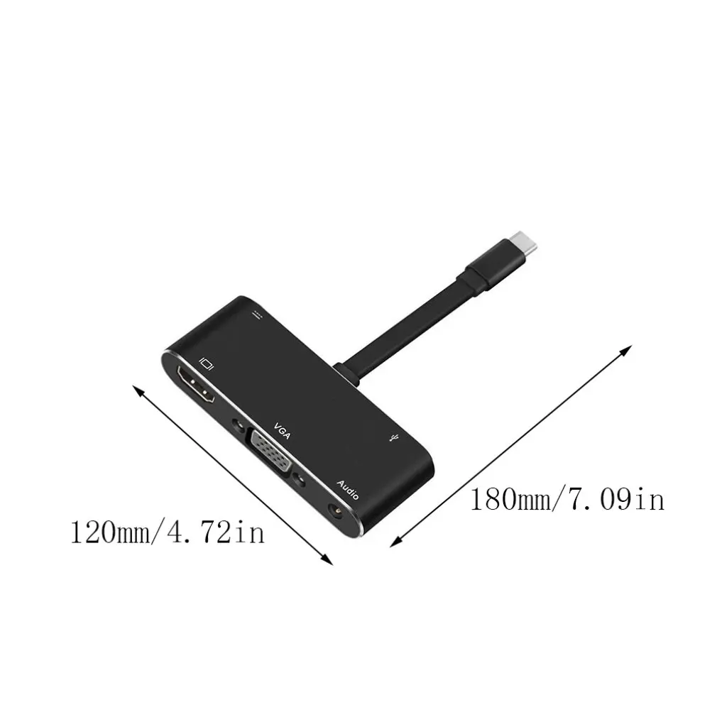 Тип C к HDMI/VGA/аудио/USB 3,0 концентратор адаптер с PD зарядное устройство для samsung S8/9 адаптер