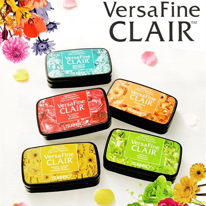 

24 цвета, Япония, Tsukineko Versa, тонкий штемпельный коврик, штемпельный коврик, цветной пигментный штемпельный коврик, чернильный штемпельный коврик, для изготовления поздравительных открыток