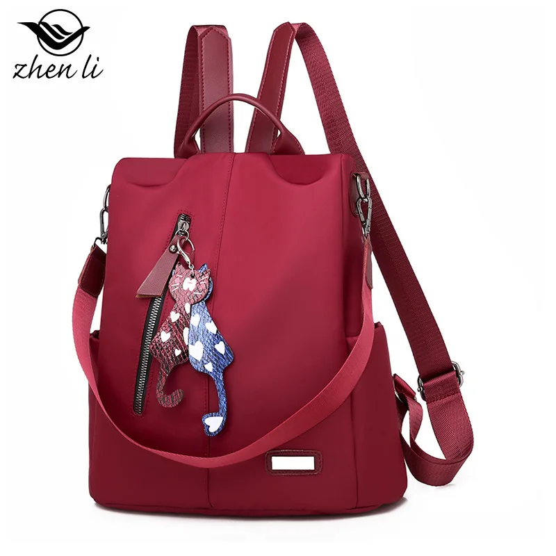 

Zhenli Bag Women's 2019 New Style Europe And America Style Oxford Cloth Girl'S Backpack Women's Car Suture Bags Wholesale