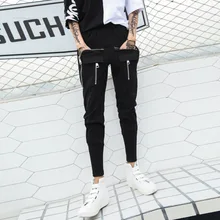 Осенние Комбинезоны мужские тонкие модные однотонные повседневные многокарманные рабочие брюки мужские уличные дикие хип-хоп брюки мужские M-3XL