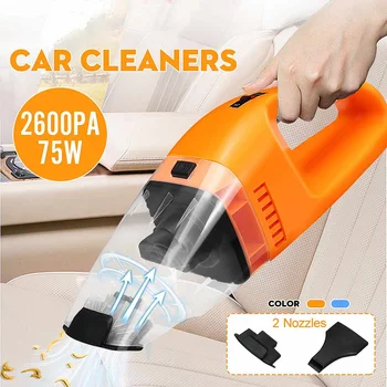 

75W Car Vacuum Cleaner 12V 2600PA Powerful Handheld Vacuum Cleaner with Disassemble Washable Filfter Wet And Dry Use