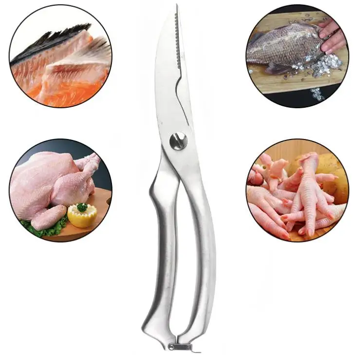 FEIGOLO многофункциональные ножницы для еды куриные кости рыбные косточки морские пищевые ножницы из нержавеющей стали кухонные овощные ножницы из нержавеющей стали FNS53