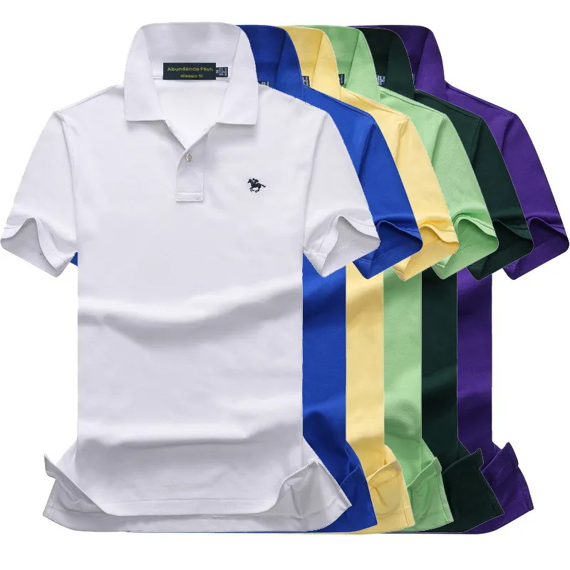 

3D Polo embroidery pure cotton men's Short Sleeve Polo Shirt Men's Polo Shirt version new summer popular shirt men's top Tees