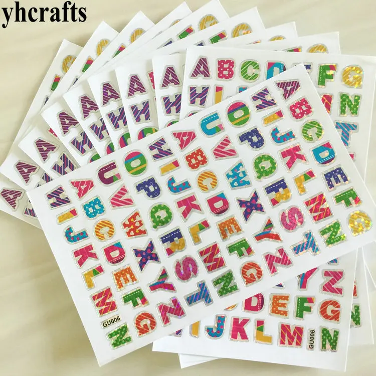 Наклейки бумажные в виде сердечек и букв|stickers stickers|toy stickerreward stickers |