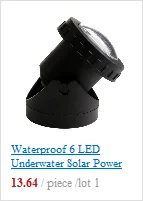 Waterproof 6 LED Underwater Solar Power Spot Light Outdoor Garden Lawn Lamp