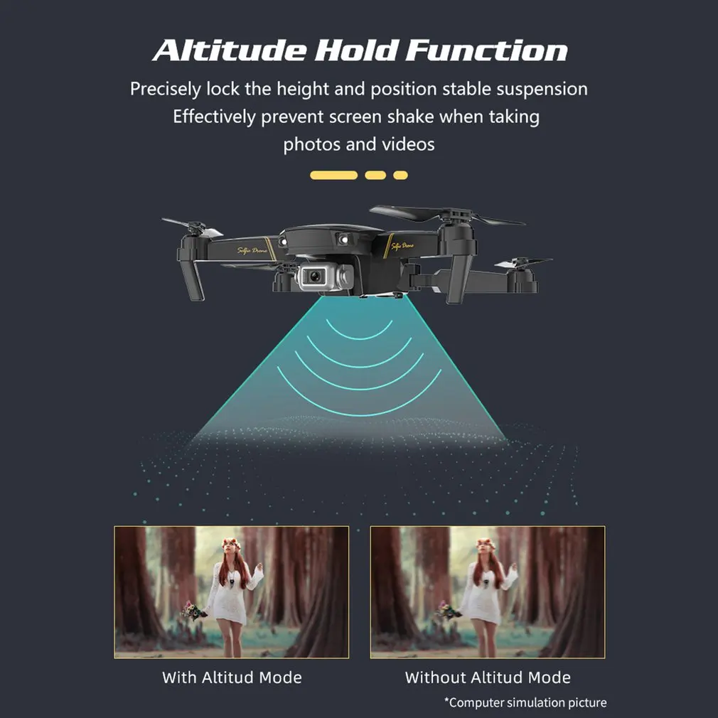 GD89 wifi FPV с 1080 P/480 P HD камерой 15 минут время полета режим удержания высоты складной рычаг RC летательный аппарат Дрон с 2/3 батареей