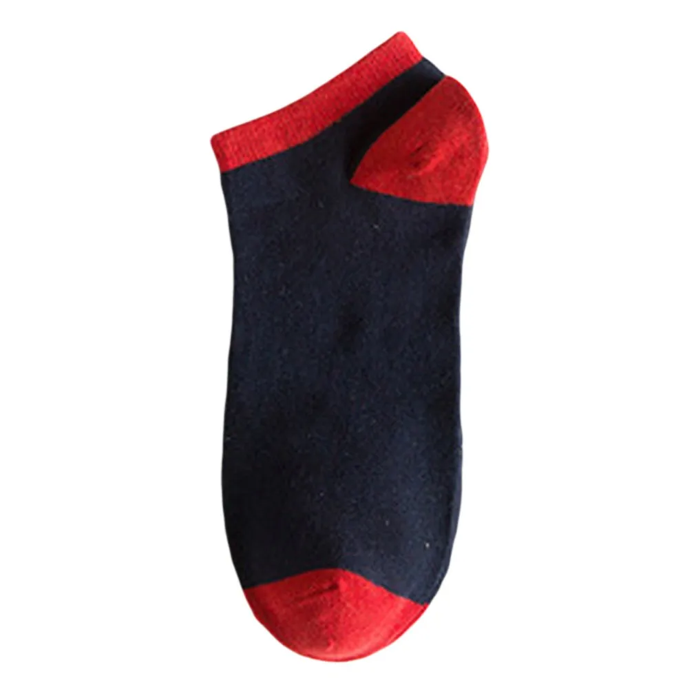 New Mens Comfortable Sports Mosaic Pattern Cotton Sock Stripe Series Fashion Casual Slippers Short Soft Ankle Socks