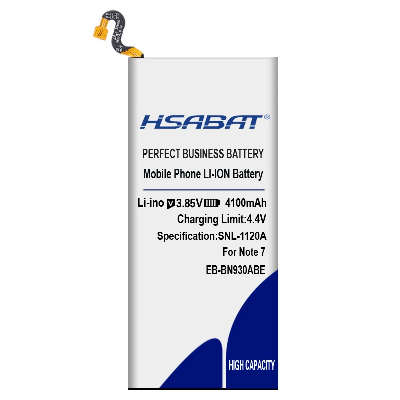 HSABAT 4100 мА/ч, EB-BN930ABE EB-BN935ABA Батарея для samsung Galaxy Note 7 FE N935 N930 SM-N930F N930G N930V N930A