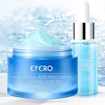 

2Pcs/Set Hyaluronic Acid Serum Whitening Face Nourishing Repair Dry Skin Face Serum Firming Smoothing Cream Repair Essence