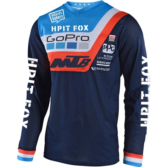 Motocross T-shirt Jersey Downhill Jersey MX Shirt Mountain Bmx DH Maillot Ciclismo Hombre Quick Drying Mtb HPIT Fox cycling jersey cycling shirt cycling clothing motocross jersey