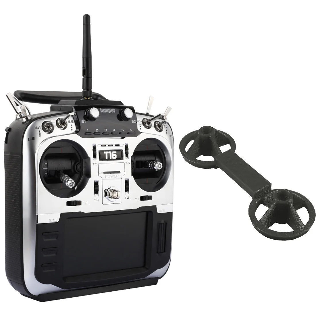 Jumper-XYZ T16 Pro Hall Gimbal с открытым исходным кодом встроенный модуль мультипротокол радиопередатчик 2,4G 16CH 4," lcd w/коромысло крепление