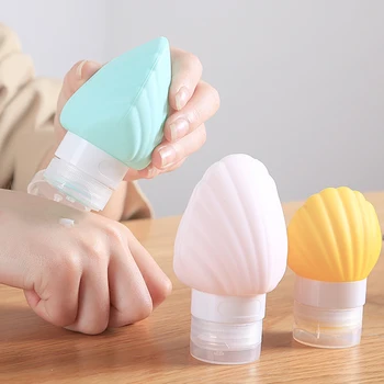 

2pcs Refillable Bottles Shell Design Subpackaging Bottle Lotion Bottles Travel Bottles Cosmetic Lotion Dispenser (Random Color)