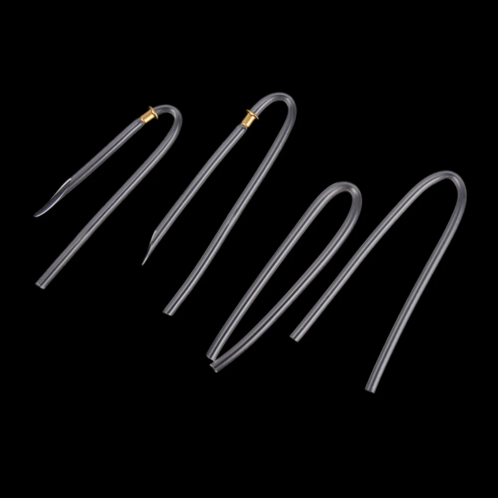 1pcs U Shape Transparent PVC BTE Hearing Aids Clear Earmolds Tubes Bent Tubing With Lock Preformed BTE Earmold bent tube