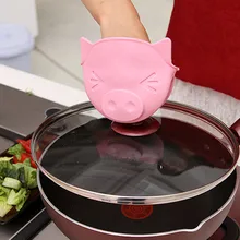 Модные силиконовые Милые свиньи фигурный инструмент кухонная рукавица Клип Анти-скальдинг изоляции высокой температуры микроволновой печи перчатки#45