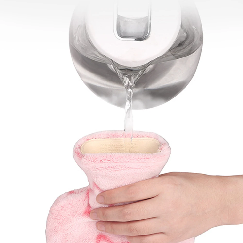 Грелка для рук, сумка для горячей воды и крышка, фланелевая впрыска воды, грелка, Резиновая, Взрывозащищенная грелка, теплое тело