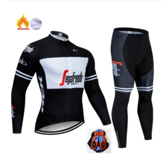 Winter Cycling Suit8 Зимняя Теплая Флисовая одежда для велоспорта, одежда для велоспорта/майки для велоспорта/Одежда для горного велосипеда Ropa Ciclismo - Цвет: Winter Cycling Suit8