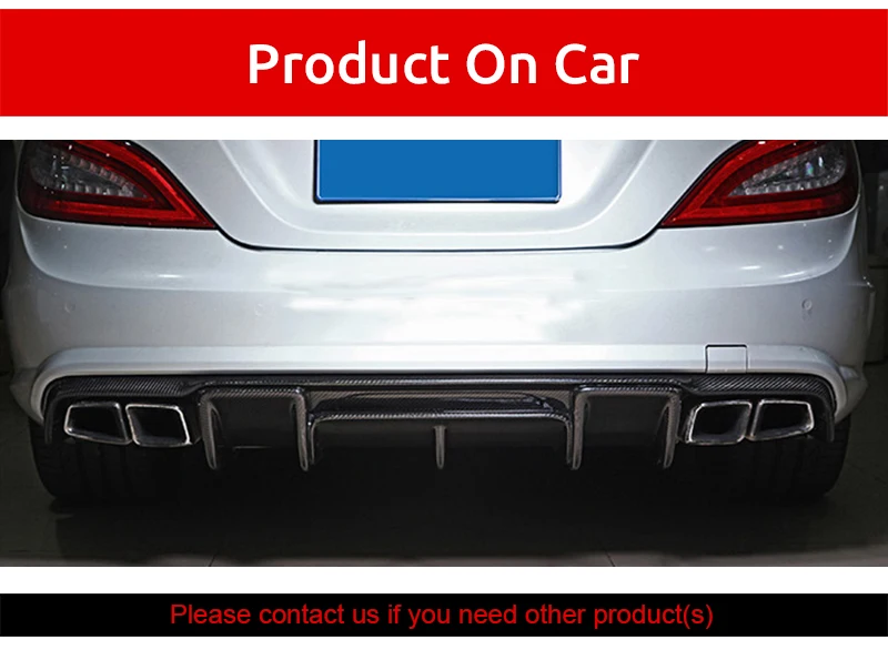 Для автомобиля W218 из углеродного волокна задний спойлер диффузор для Mercedes-Benz CLS класс C218 M Спорт CLS63 2011-2013