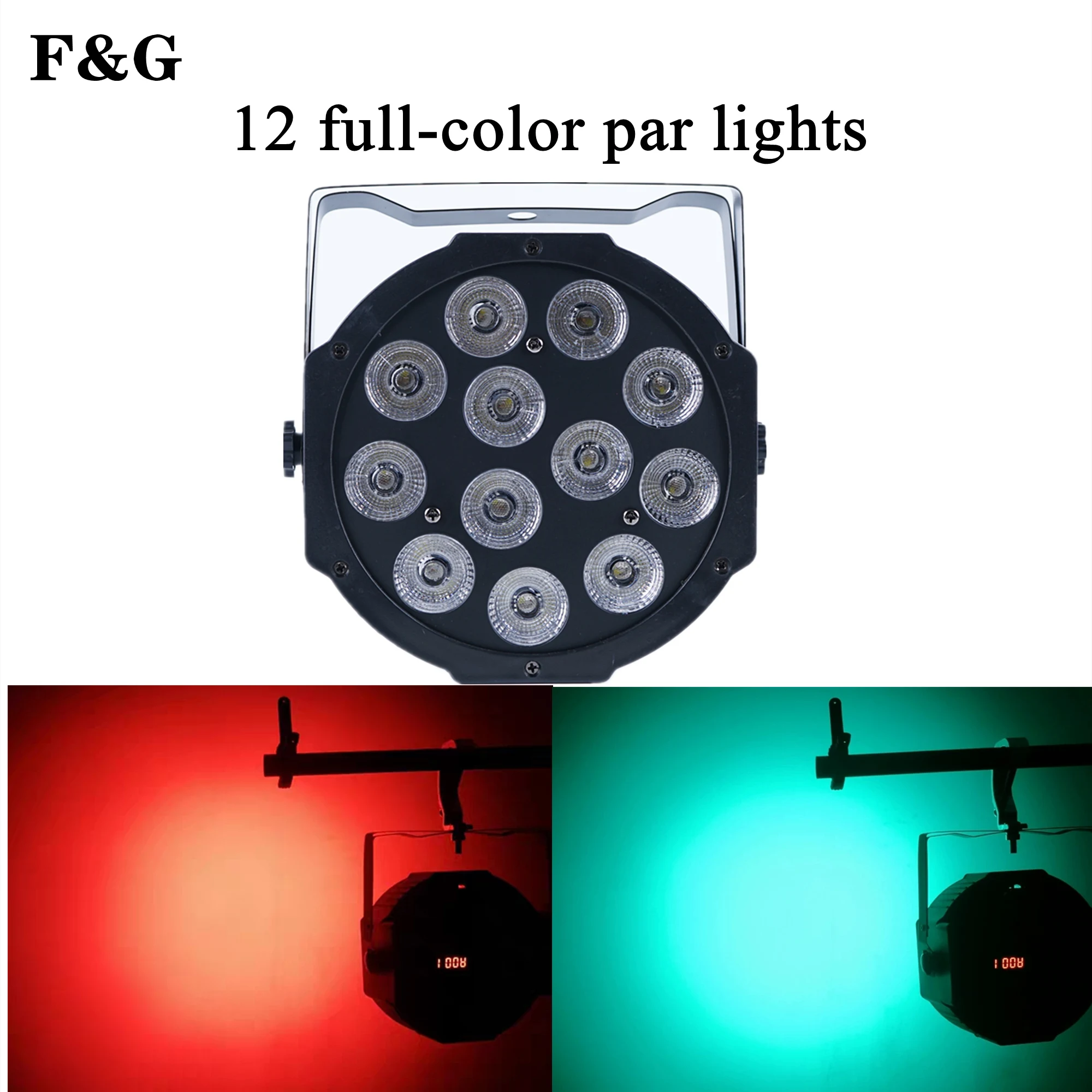 

Светодиодный Par Светильник 12 шт. 12 Вт RGBW 4in1 светодиодный Par Светильник DMX512 Свадебные наружное освещение для сцены светильник