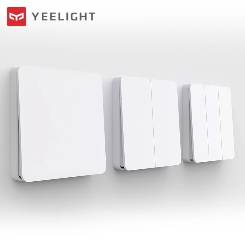 Yeelight Slisaon Atom Wall Switch Three Versions Dual Control Two Modes Smart and Traditional Lamps 250V Smart Switch