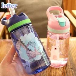 Cartoon Baby Kids Bottle Small Animal Sport Equipped Children 450ml Vacuum Cute Water Training Bottle