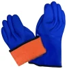 Warm Insulated Cashmere Chemical Proof Outdoor Oil Resistant Skiing Anti Cold Thermal PVC Safety Work Glove For Winter Fishing 6