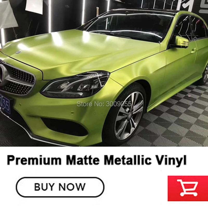 

matte Metallic car wrapping lemon green Wrap Film Decals Ultra Decoration Vinyl Sticker Fashion Vehicle matte metallic vinyl