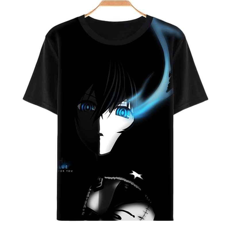 Горячая Распродажа Black Rock Shooter футболка аниме BRS Косплэй Мужчины Женщины Футболка COS Короткий рукав на каждый день