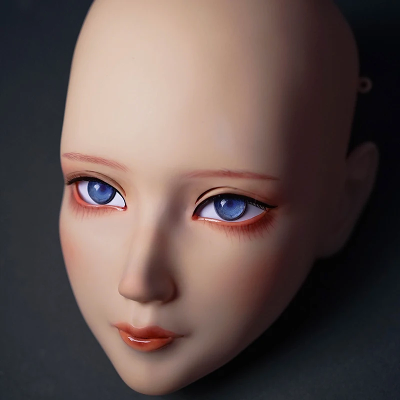 LiLi Mask-13) милая девушка Смола половина головы настроить Косплей Японская ролевая игра Аниме Силиконовые кигуруми маска Трансвестит кукла
