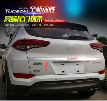 

stainless steel Rear Trunk Lid Cover Trim Car styling FOR 2015-2020 Hyundai Tucson car-styling