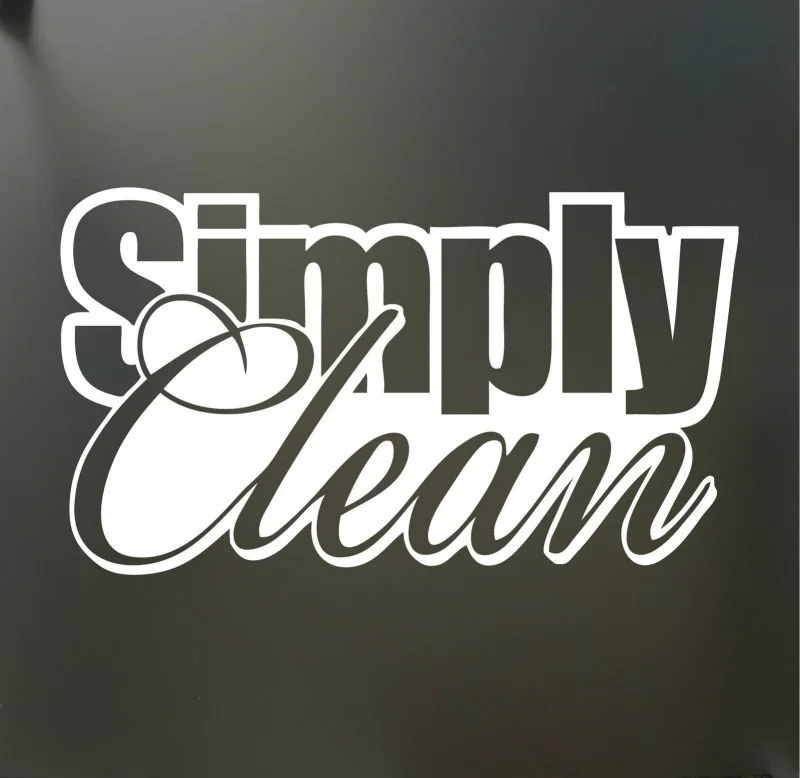 "Simply Clean" виниловая наклейка смешная JDM стекло автомобиля грузовика наклейка Desingn Jew70