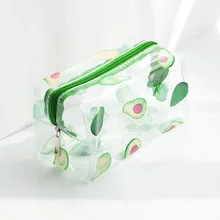 Women Clear Cosmetic PVC Bag Waterproof Transparent Pencil Zipper Beauty Case Storage Organizer Travel Bath Toiletry Bags