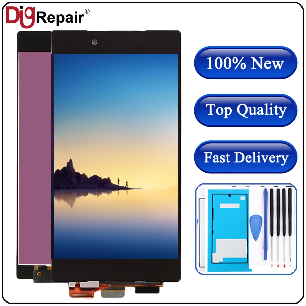 Для sony Xperia Z5 Premium lcd E6853 E6883 E6833 lcd дисплей кодирующий преобразователь сенсорного экрана в сборе запасные части E6883 lcd черный