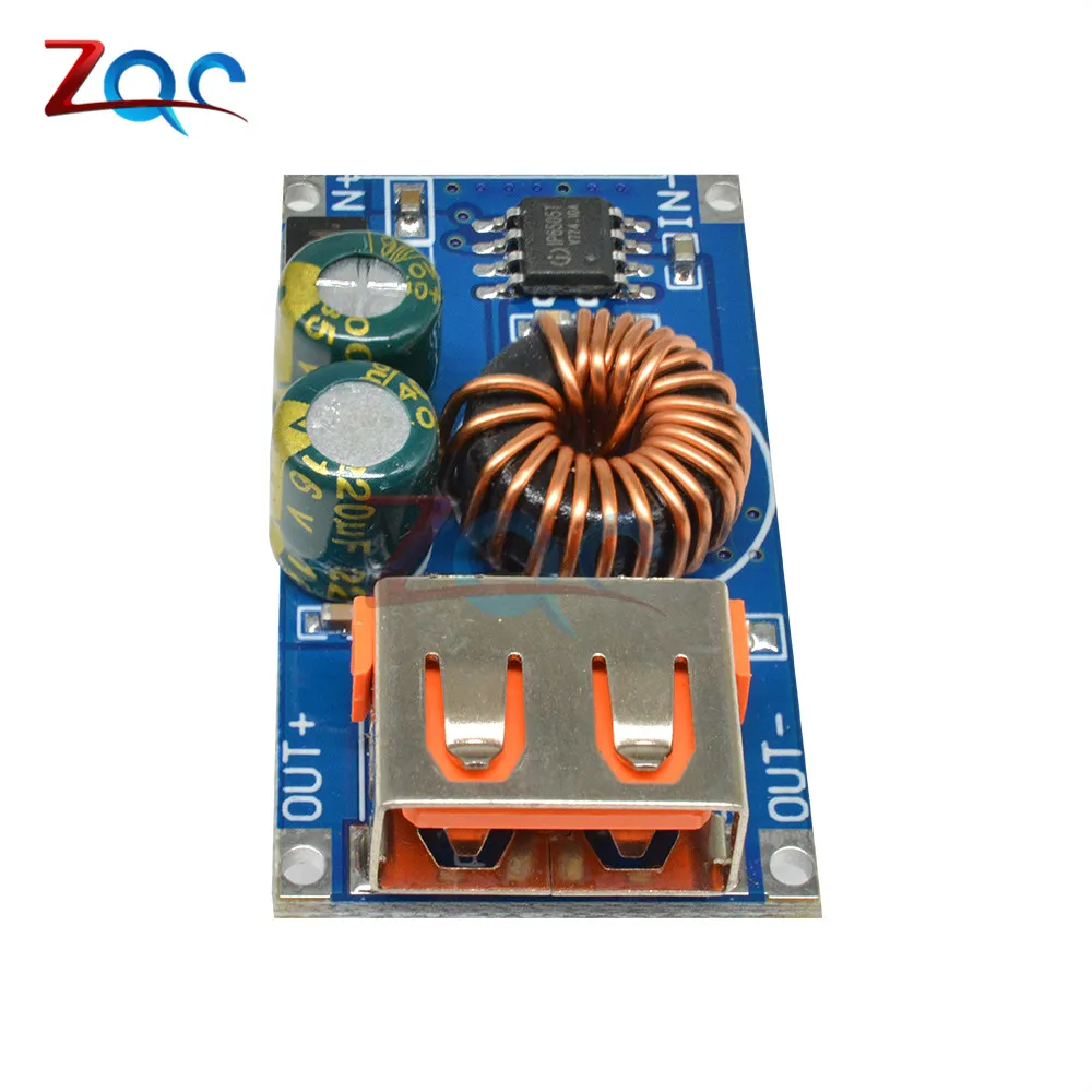 USB DC понижающий модуль 12 В 24 к QC2.0 QC3.0 быстрая зарядка мобильный телефон зарядная