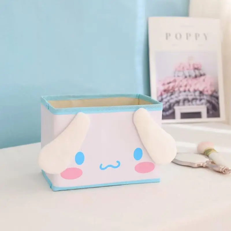 Мультфильм Cinnamoroll Мелодия ПУ Складной макияж коробка для хранения Кукла Коллекция для девочек#3707