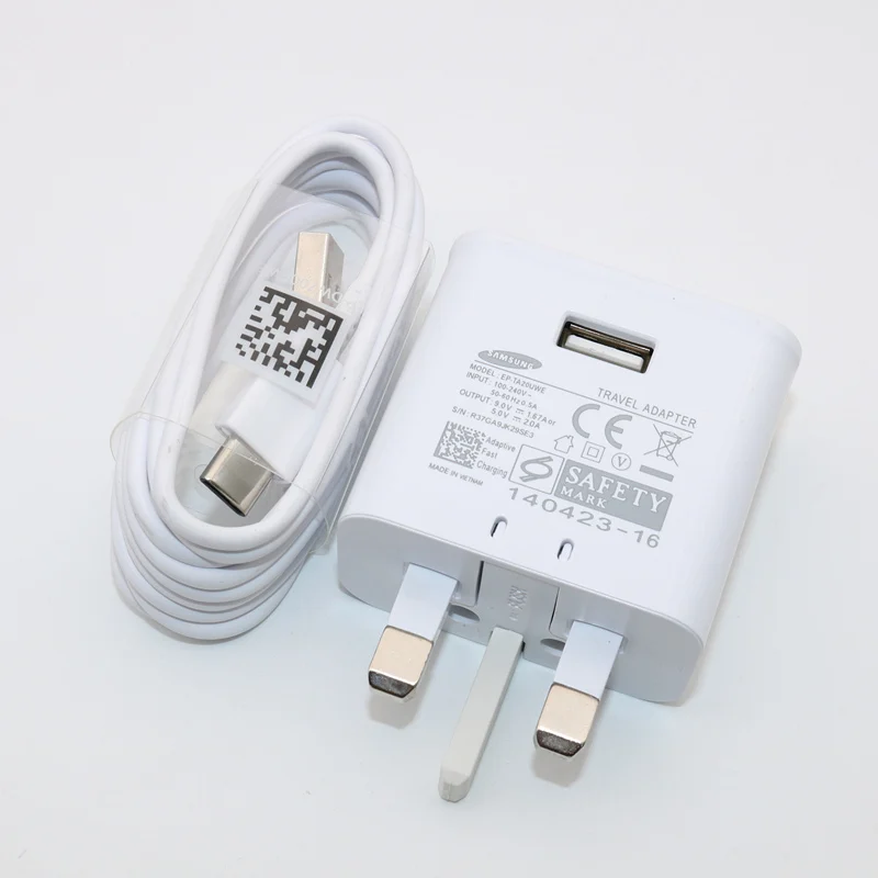 usb charger 12v Samsung Galaxy Fast Charger USB Power Adapter 9V1.67A Quick Charge Type C Cable line for Galaxy S10 S8 S9 Plus Note 10 9 8 Plus 65 watt car charger