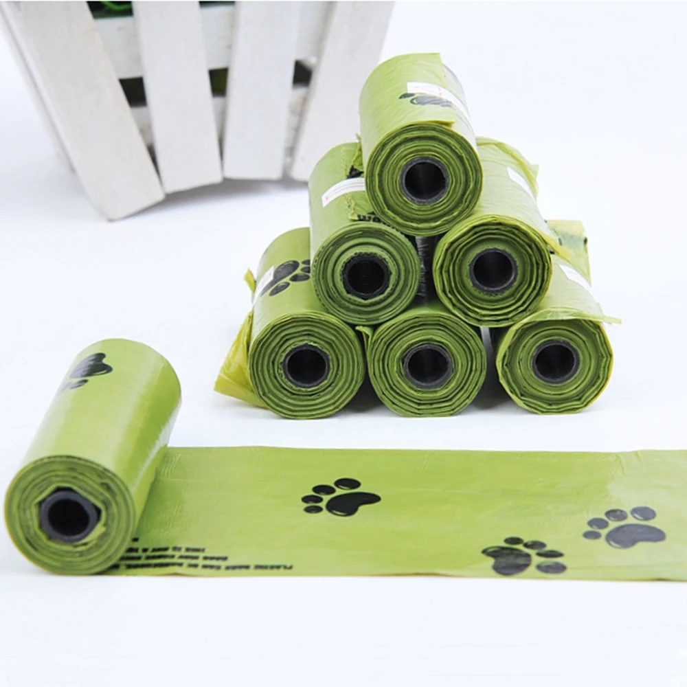 8 шт. пакеты для уборки за собакой биоразлагаемый мешок отходов домашних животных
