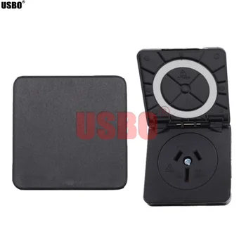 

Black IP44 15A 250V square cover Australian standard waterproof power socket Industrial AU waterproof socket type-D