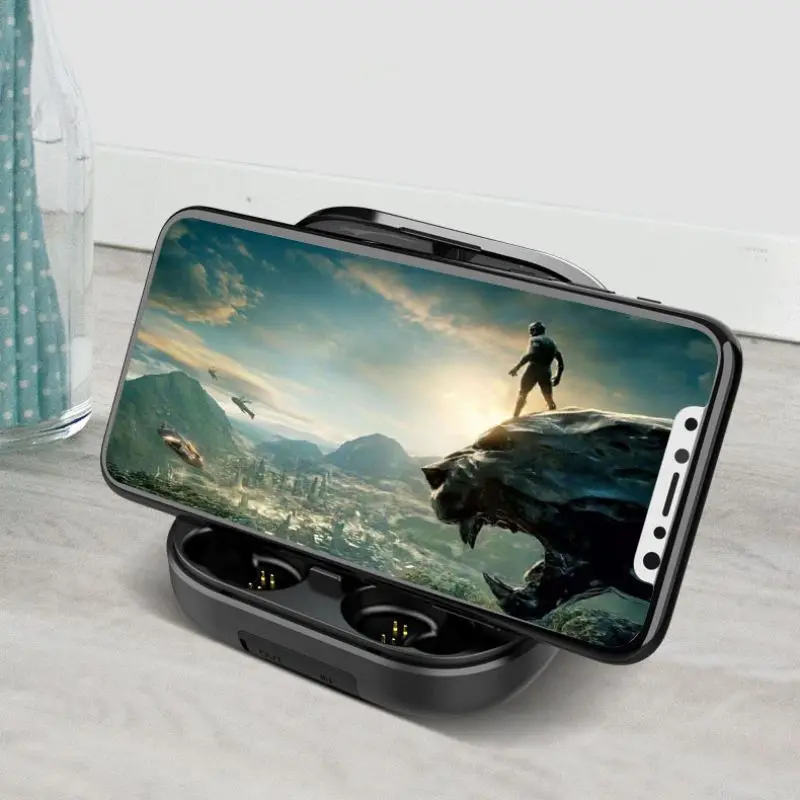 Наушники V12 для Bluetooth 5,0 с сенсорным управлением, дисплей емкости батареи, портативная беспроводная стерео спортивная Гарнитура, аксессуары
