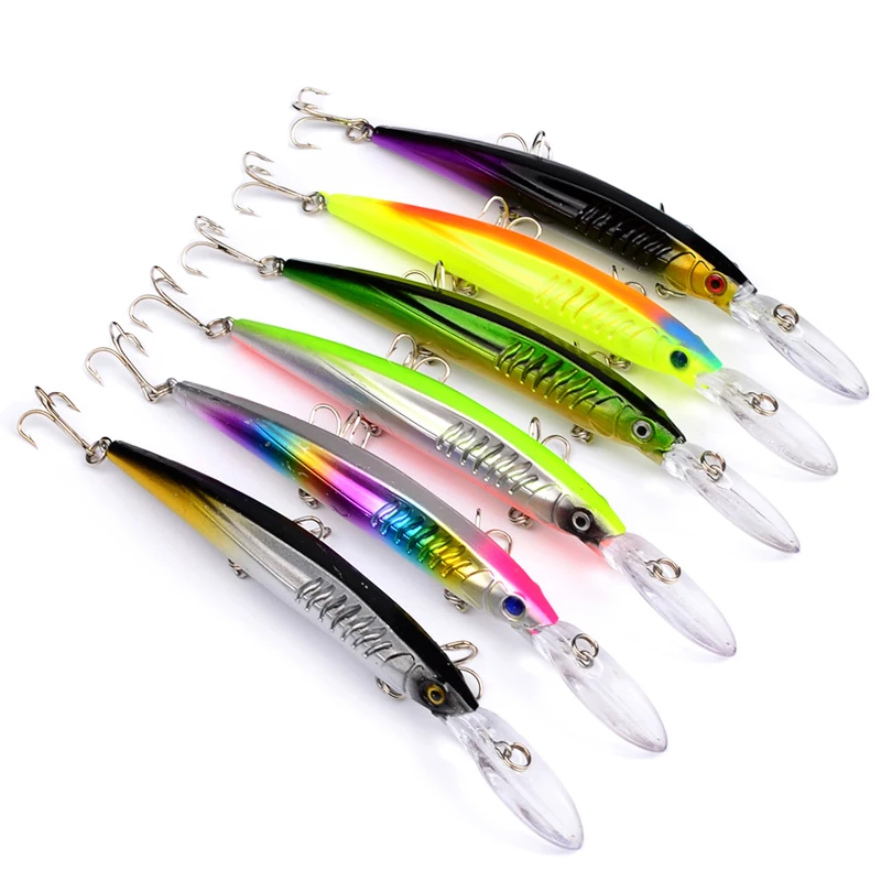 Мини Открытый рыболовные приманки Crankbaits Крючки жесткие приманки 15,2 см крючок из высокоуглеродистой стали рыболовные снасти