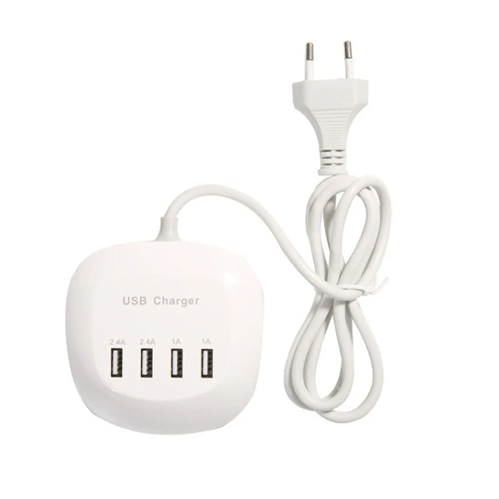 Быстрое зарядное устройство USB power 4 зарядная станция с портами USB Hub 5V 1A/2.4A штекер питания быстрая зарядка USB многофункциональное зарядное устройство