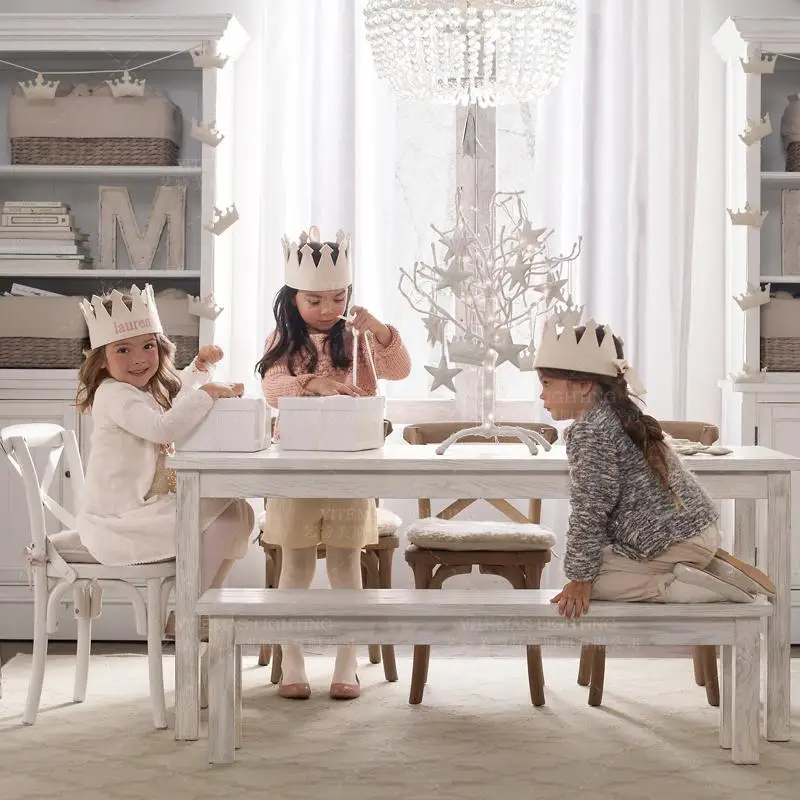 Маленькая винтажная хрустальная люстра с бусинами светильник в стиле ретро