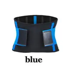 New Waist Support Belt Lumbar Back Support Lower Back Brace Neoprene Waist Protector Trimmer Belt for Weightlifting Fitness - Цвет: Blue