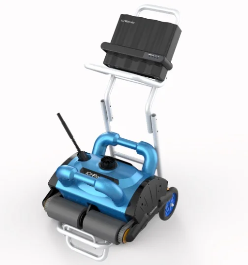 Новая модель, iCleaner-200 с кабелем 15 м, робот-пылесос для плавательного бассейна, робот-пылесос для плавательного бассейна без машины caddy - Цвет: with trolly cart