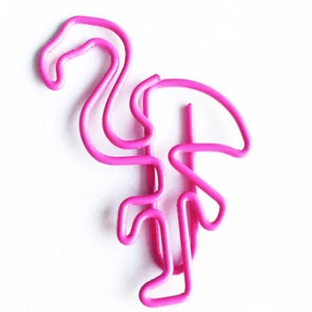 

10pcs Creative Cute Flamingo Bookmark Clip Metal Paper Clip Storage Folder School Office Supply Students Stationery